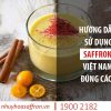 hướng dẫn sử dụng nhụy hoa nghệ tây saffron việt nam