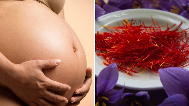 Phụ nữ đang mang thai uống saffron khiến tử cung co lại dễ bị sảy thai